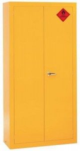 Yellow COSHH Cabinet 159x300mm