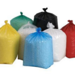 Coloured waste sacks