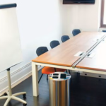 Sorting bin in meeting room