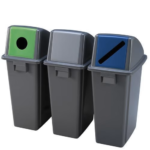 Waste sorting rubbish bins