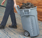 Round waste bin