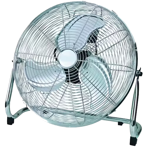 Chrome floor standing fan