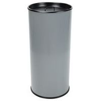 Round Cigarette Bin, Ashtray capacity: 60 L, Colour: Grey, Height: 72 cm, Width: 33.5 cm, Ø: 33.5 cm