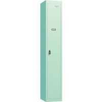 Vintage Retro Metal Storage Lockers - 1800x300x300mm -Hasp Locks -PURE