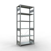 Easy-Fix lightweight shelving - Single-sided - H 2500 mm - Galvanised - Schulte
