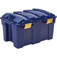 Plastic Lidded 40L Storage Trunk - Nestable & Stackable