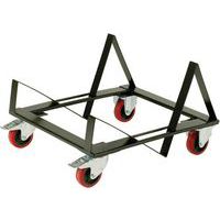 Steel Chair Dolly - 24 Stacked Chair Capacity - 4 Wheeled Trolley