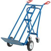Blue Heavy Duty 250kg 3-Position Sack Truck/Platform Truck Transporter