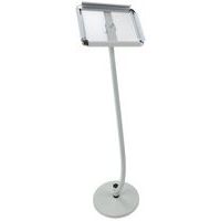 Curved Floor-Standing Leaflet Stand - Brochure Display Units - Manutan Expert