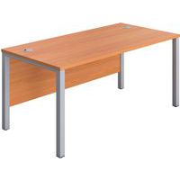 Office Desk - Modesty Panel - Goal Post Legs - WxD 1600x800mm - FSC