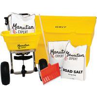 200L Grit Bin Winter Bundle & Manutan Premium Salt Spreader