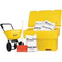200L Grit Bin Winter Bundle with Manutan Salt Spreader