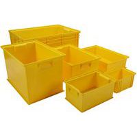 Stackable container - Yellow - Length 200 to 630 mm - 3.6 to 85 l