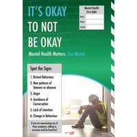 Mental Health 10/4mm Correx Signs Its Okay Not To Be Okay - 600x400mm