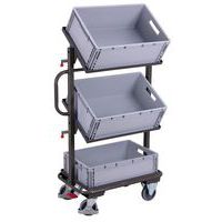 Trolley with European standard containers - 610 x 410 mm - Capacity 200 kg