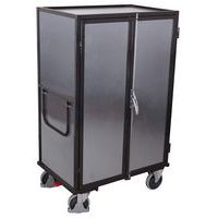 Trolley with sheet-metal walls and hinged doors - 500 kg