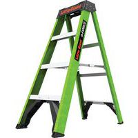 Little Giant A Frame Step Ladder - Green HiViz Fibreglass - A-FORCE