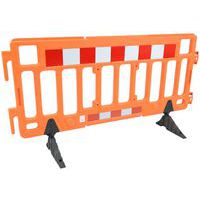 Plastic safety barrier