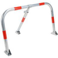 Silver grey car park barrier - Manutan Expert