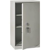 Grey Metal Lloyd Filing Cupboard - Electronic Lock -Adjustable Shelves