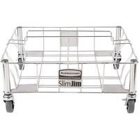 Double Stainless Steel Bin Transport Dolly Accessory - Slim Jim
