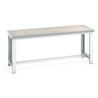 Cubio workbench - Width 200 cm - Linoleum