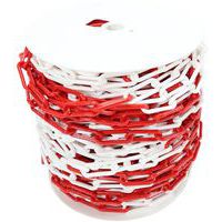 Plastic chain on coil - Red/White