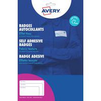 Textile self-adhesive badge