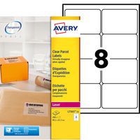 Avery transparent laser labels