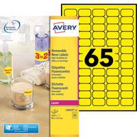 Avery repositionable fluorescent labels - Laser printing