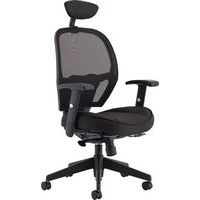 Black Mesh Task Operator Office Chair With Arms - Mobile - Denver