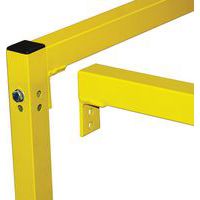 Barton Modular Steel Barrier Post Extension Accessory - Hi-Vis Yellow