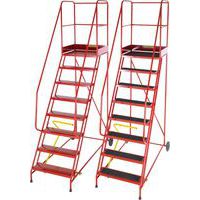Steel Platform Ladder - 6-15 Punched/Anti-slip Treads - TB Davies MOB