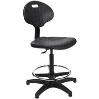 Ergonomic Laboratory/Draughtsman Chair - Polyurethane - Manutan Expert