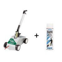 Perfekt Striper® link marking applicator + 1 white paint Traffic extra spray can - Ampère