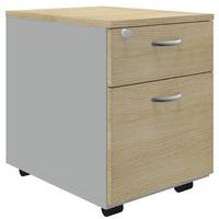 oak mobile pedestal