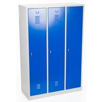 Dirty industry locker, Type of locker: With compartments and wardrobe, Material: Steel, Number of columns: 3