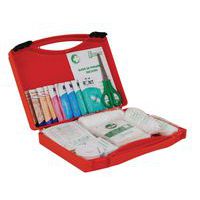 1 to 4-person first aid kit - Red polypropylene
