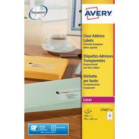Avery transparent laser labels