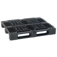 Smart Euro heavy-duty pallet - On skids - recycled HDPE