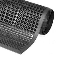 Sanitop versatile black rubber drainage mat - Roll - NoTrax