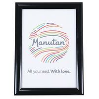 Aluminium snap frame with pointed corners - Black - Manutan Expert