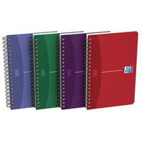 Oxford Office spiral notebook 11 x 17 cm, 180 pages, 90 g - Small squares - Assorted - Pack of 10