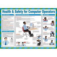 Health & Safety for Computer Operators Laminated Poster
