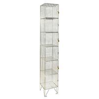Wire Mesh Lockers 6 Door - 1980x305x305mm