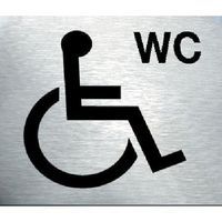 Disabled Toilet Stainless Steel Prestige Door Sign