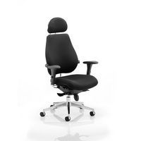 Chiro Ultimate Ergo Fabric Chair Black