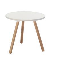 Medium Round Tripod Table White