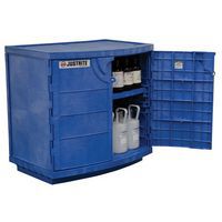 Undercounter Corrosive chemical cabinet in use.