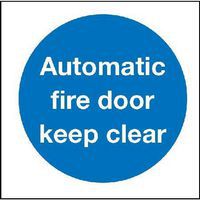 Automatic Fire Door Keep Clear Sign for Building Safety and Compliance